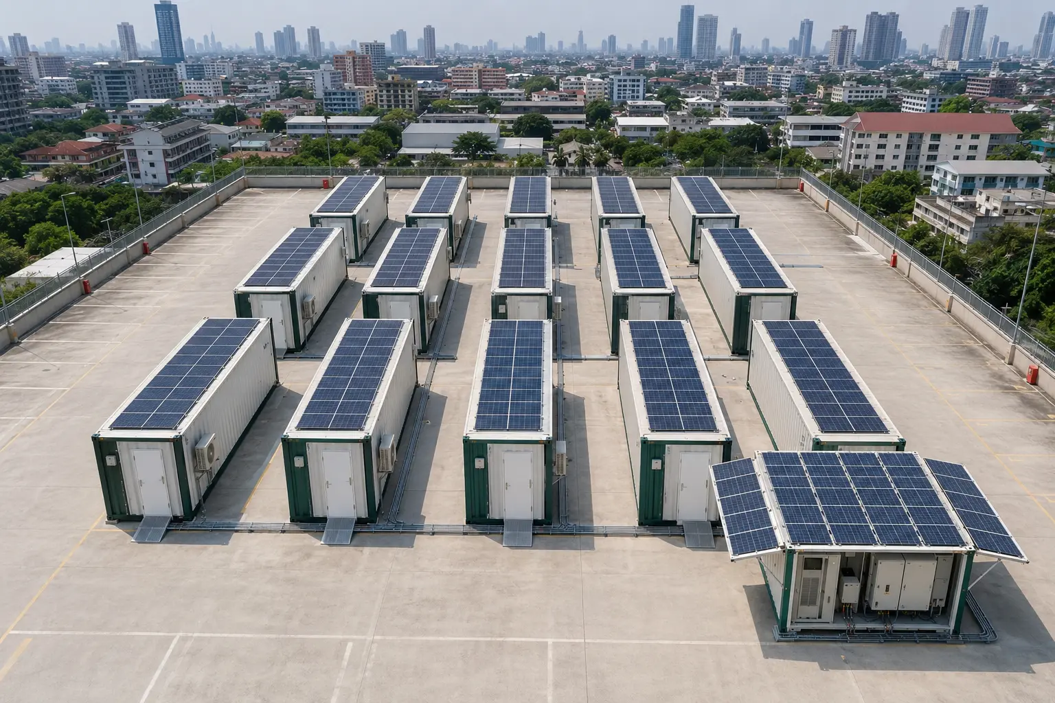 Vertical farm crops growing in a controlled environment