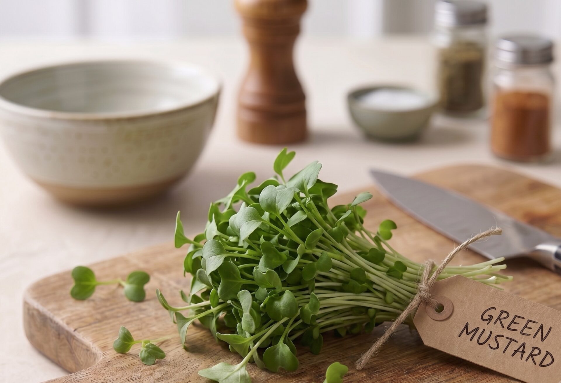 Green Mustard by Varmers Microgreens