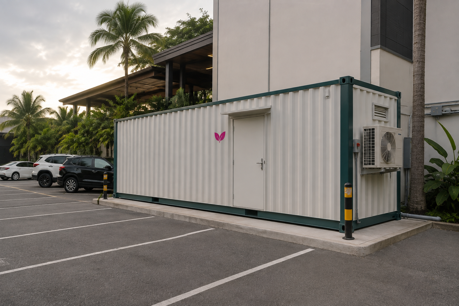 Container 48 installed on site