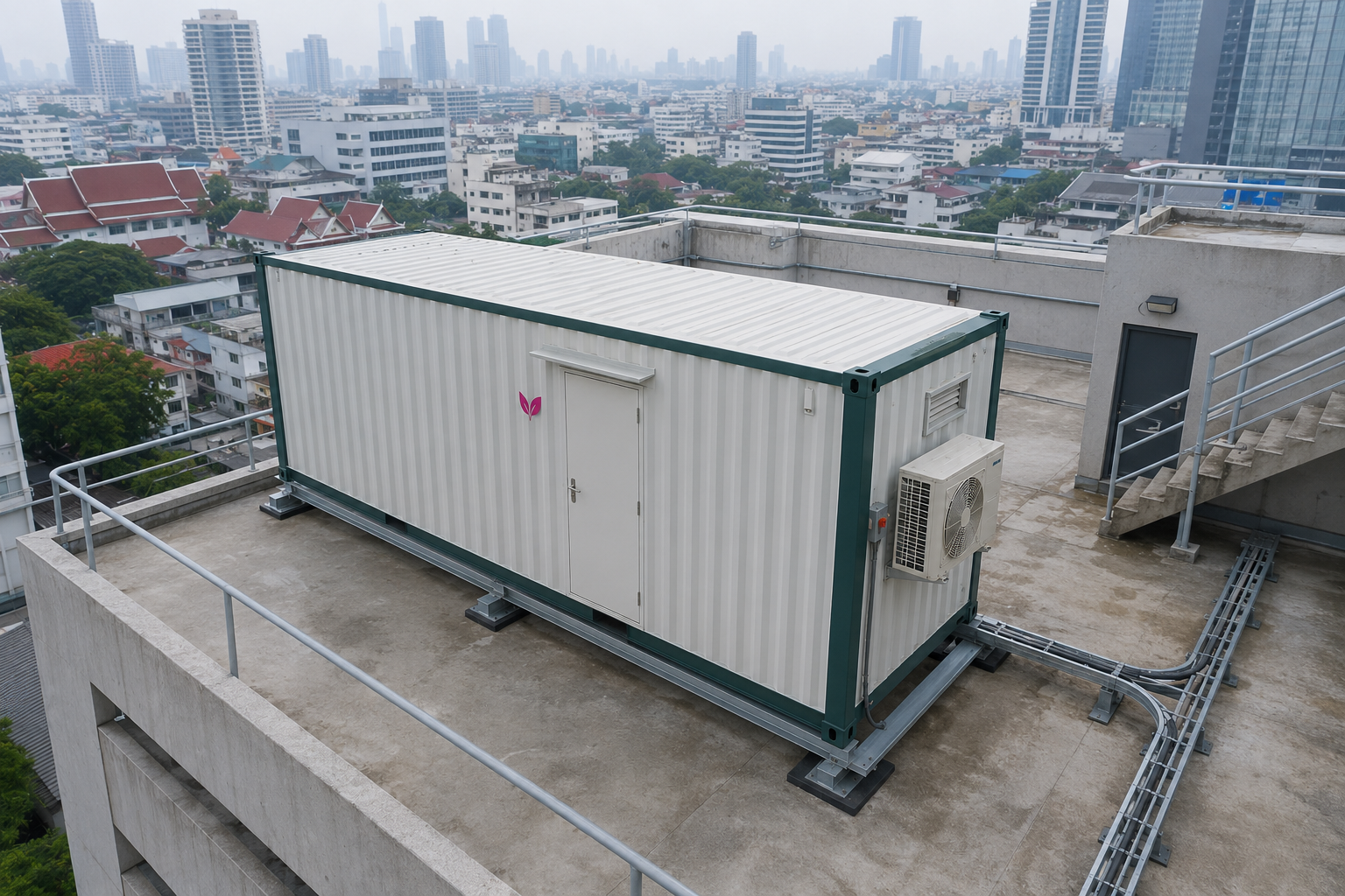 Container 48 equipment and service area